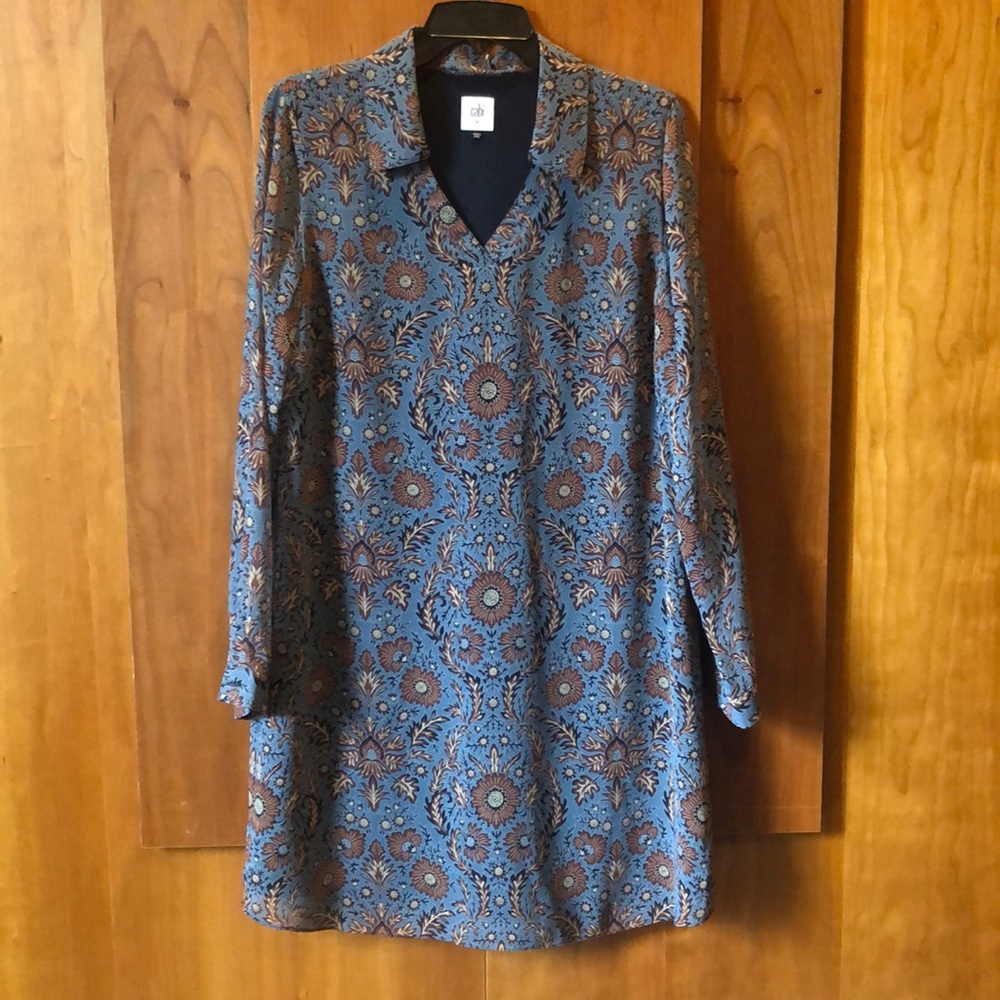 CABI Blue Provencal Dress, Floral Shift Dress 3295